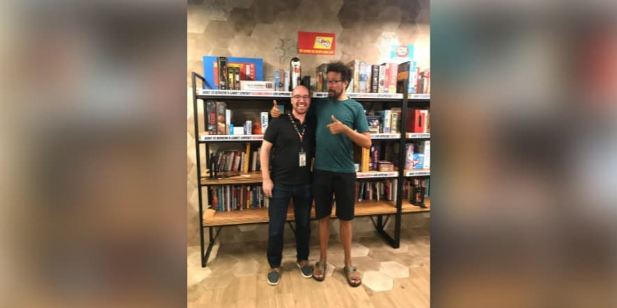 Brian and tabletop board game designer Eric Lang
